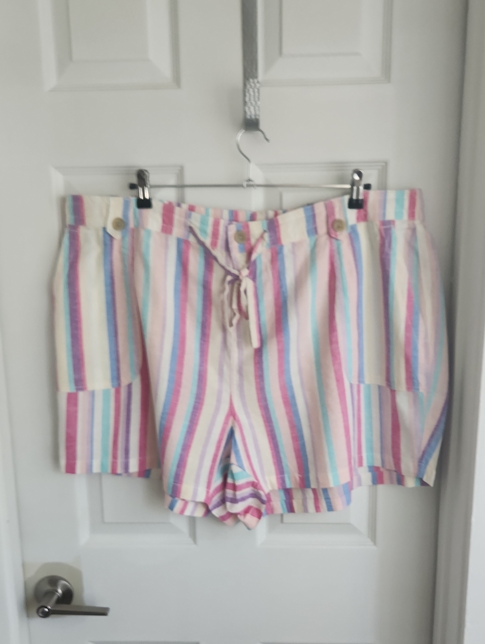 torrid Pastel Linen Drawstring Shorts